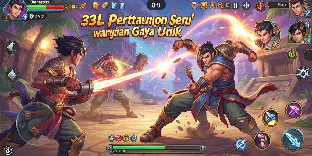Tampilan gameplay <strong>33L</strong> yang penuh aksi dan pertarungan intens.