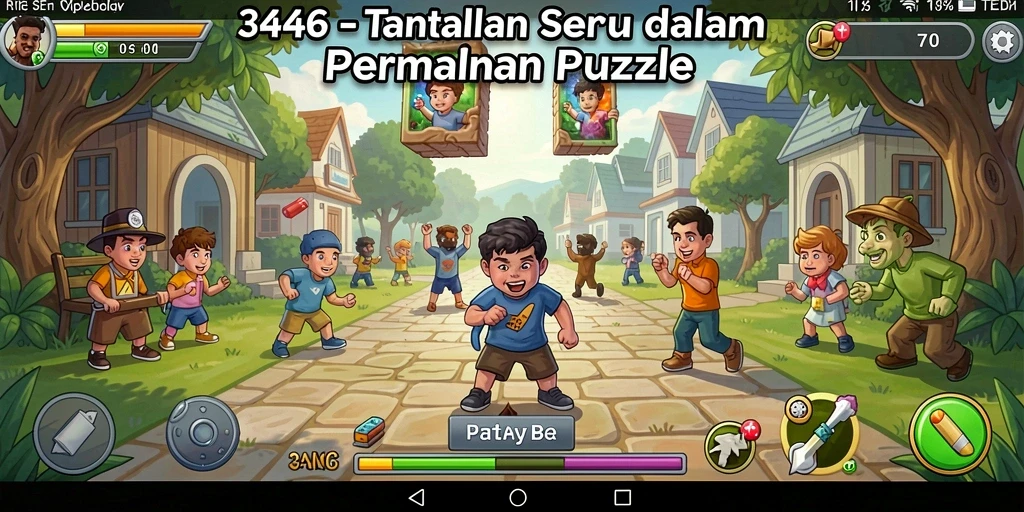 Tampilan gameplay menarik dari game Puzzle 3446.