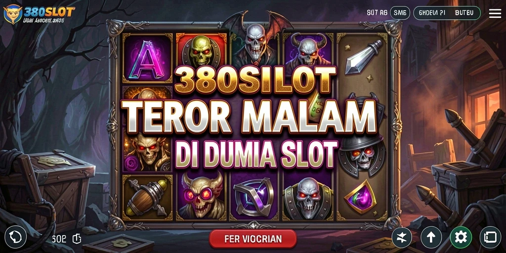 Tampilan gameplay menakutkan di 380SLOT dengan suasana horor yang mendalam.