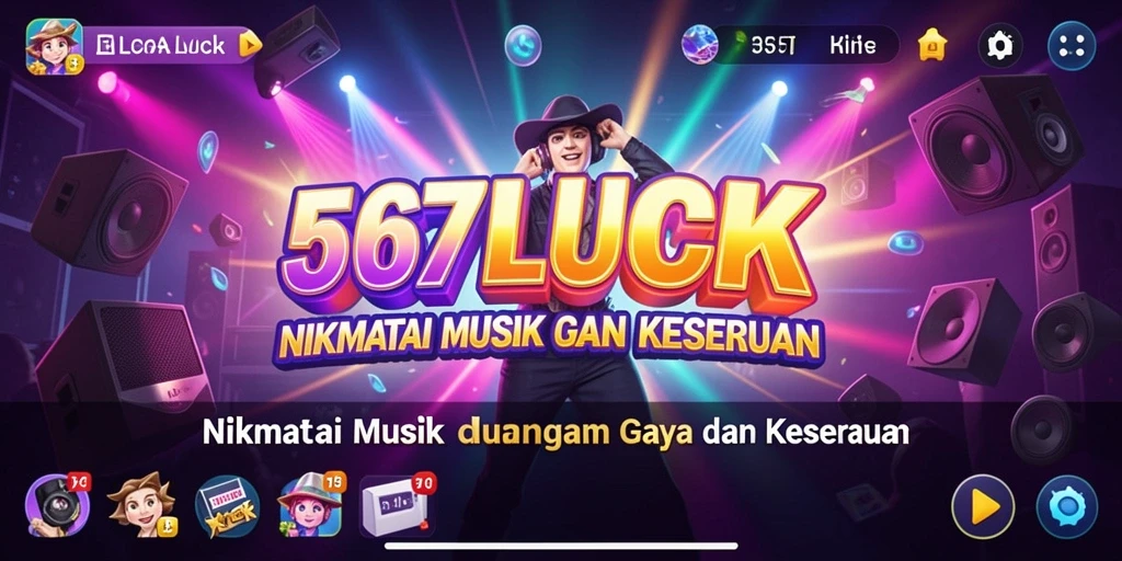 Screenshot gameplay menampilkan antarmuka menarik dari 567LUCK