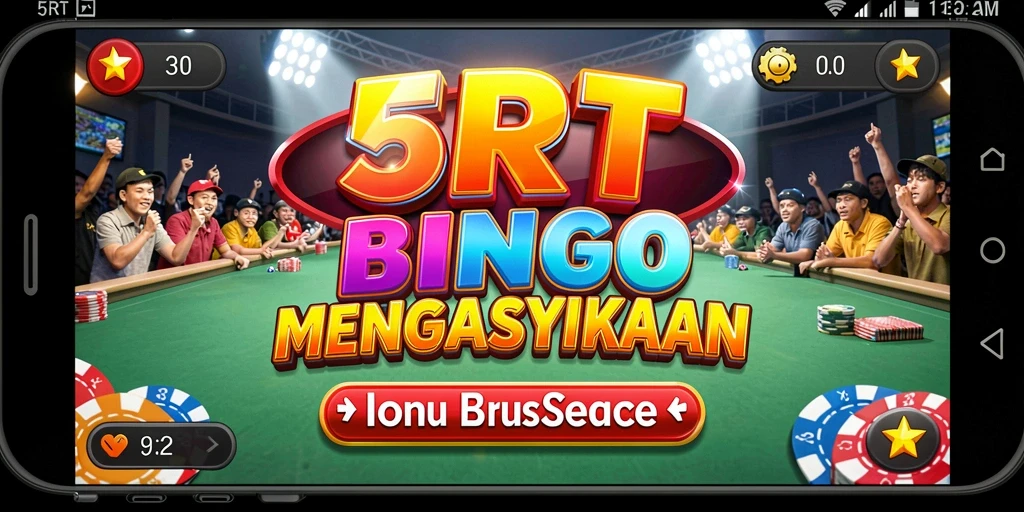 Tampilan menarik dari gameplay Bingo di 5RT.