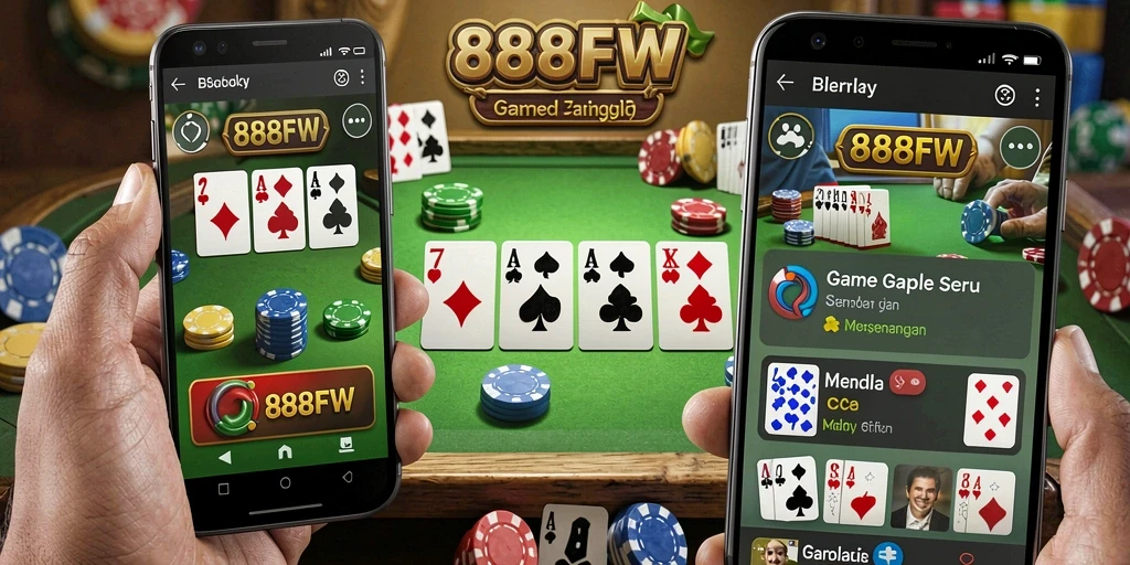 Screenshot gameplay Gaple yang seru dan interaktif di 888FW.