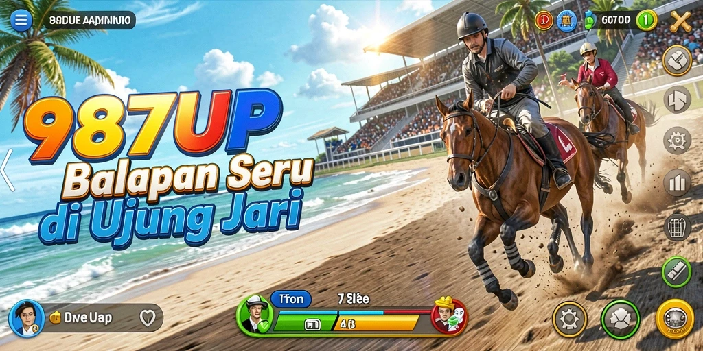 Gameplay Racing yang mendebarkan di 987UP.