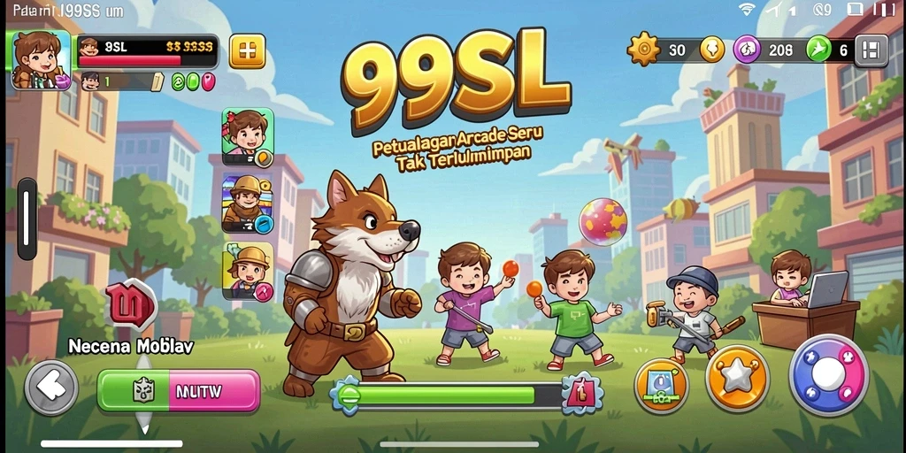 Gameplay 99SL menampilkan aksi seru dalam dunia arcade.