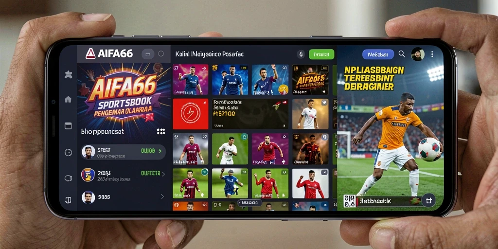 Screenshot AIFA66 menampilkan antarmuka taruhan olahraga yang menarik.