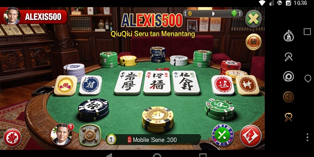 Screenshot gameplay ALEXIS500 yang menampilkan aksi seru QiuQiu.