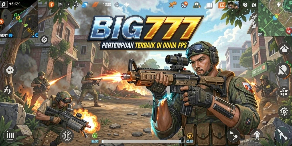 Gameplay mendebarkan dalam BIG777 dengan aksi tembak-menembak intens.