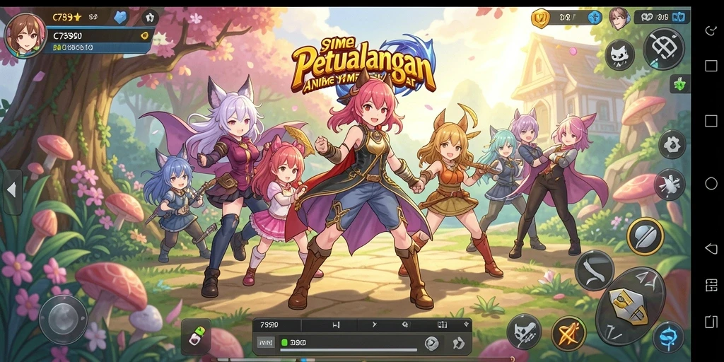 Tampilan gameplay menarik dari C7890 yang penuh warna.