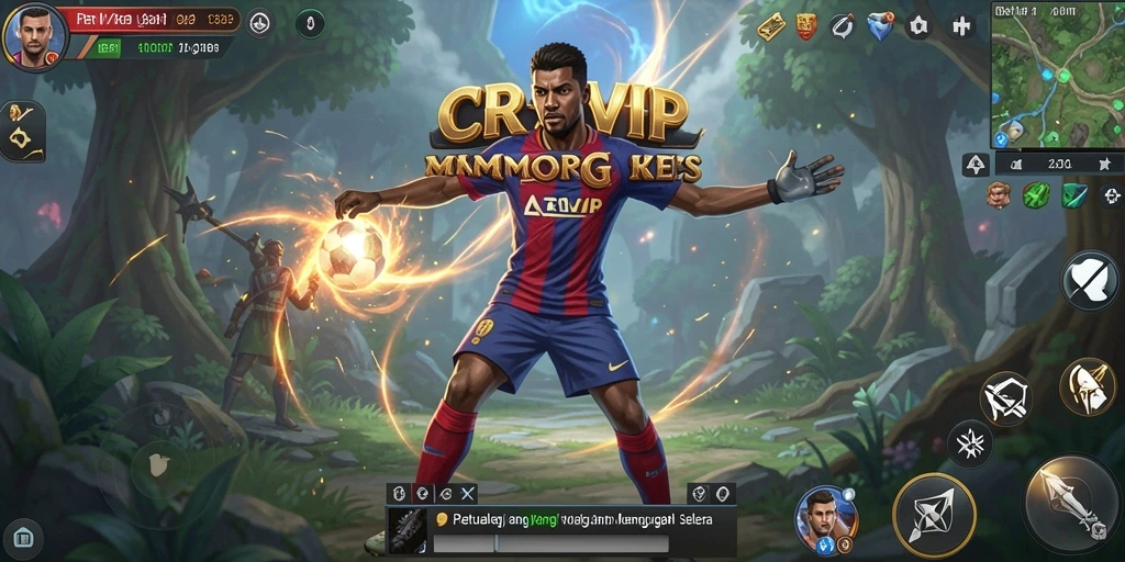 Screenshot gameplay CR7VIP menampilkan aksi dan petualangan menarik di dunia MMORPG.