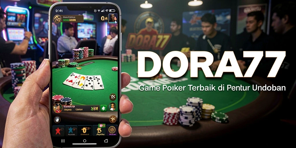 Tampilan menarik gameplay DORA77, menangkap serunya bermain Poker.