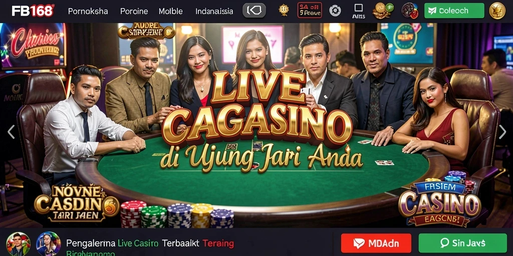 Gameplay Live Casino yang menegangkan dan interaktif di FB168.