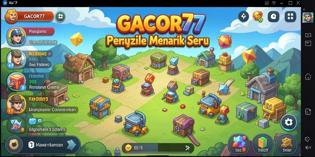 Screenshot GACOR77 menampilkan gameplay puzzle yang menarik.
