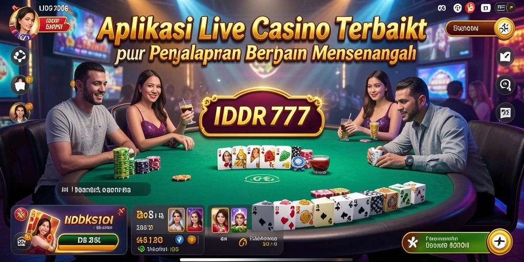 Tampilan gameplay Live Casino yang menarik dan interaktif di IDR77.