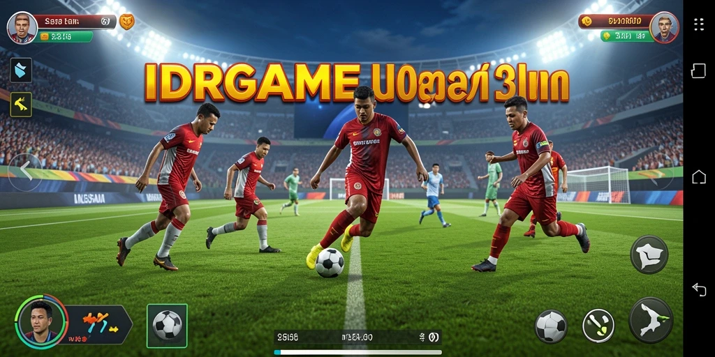 Tampilan gameplay <strong>IDRGAME</strong> yang seru dengan aksinya di lapangan.