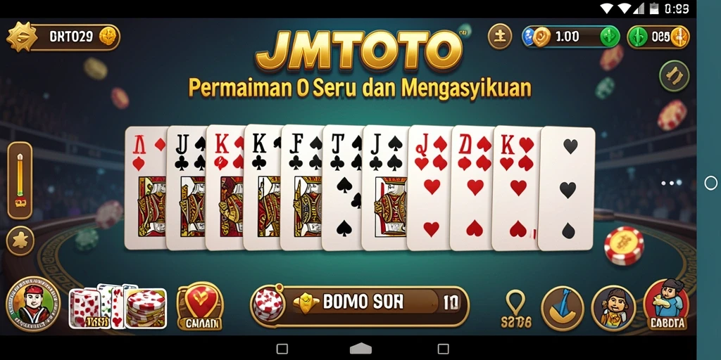 Gameplay seru Domino JMTOTO dengan grafis menarik.