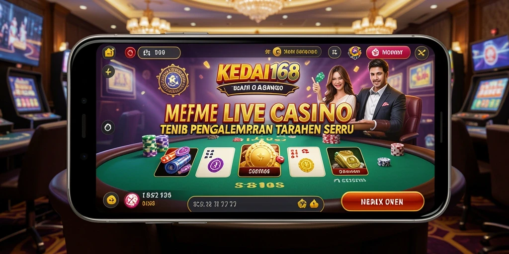 Tampilkan gameplay KEDAI168 yang mendebarkan dengan dealer langsung.