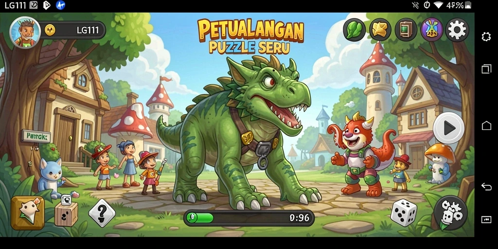 Tampilan gameplay seru dari puzzle menantang.