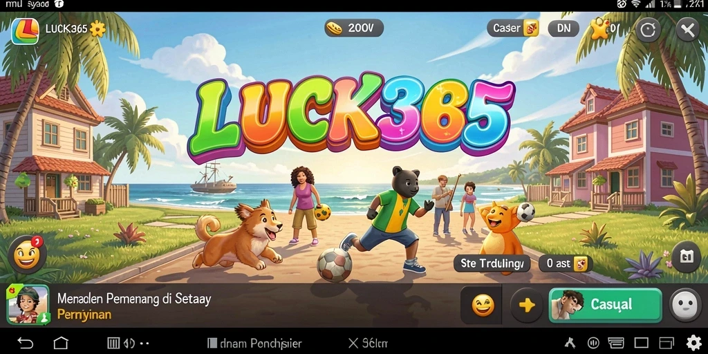 Menampilkan gameplay santai dan menyenangkan dari LUCK365.
