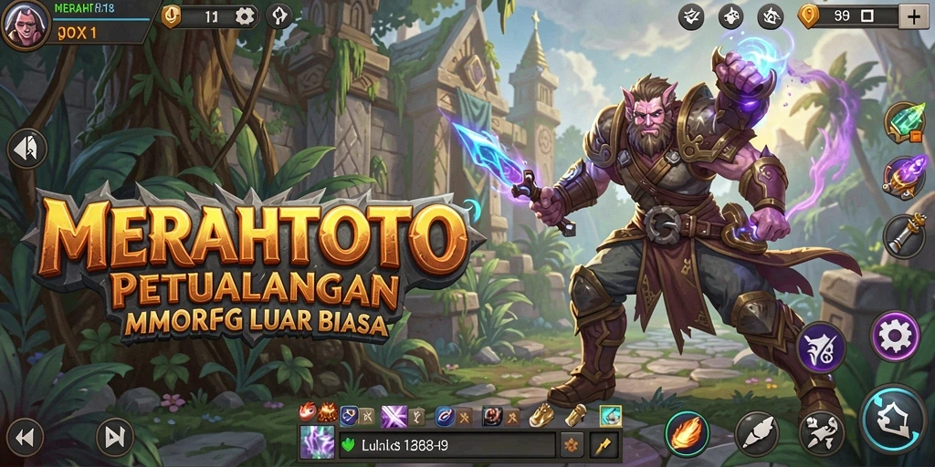 Gameplay menakjubkan dalam <strong>MERAHTOTO</strong> di dunia MMORPG.