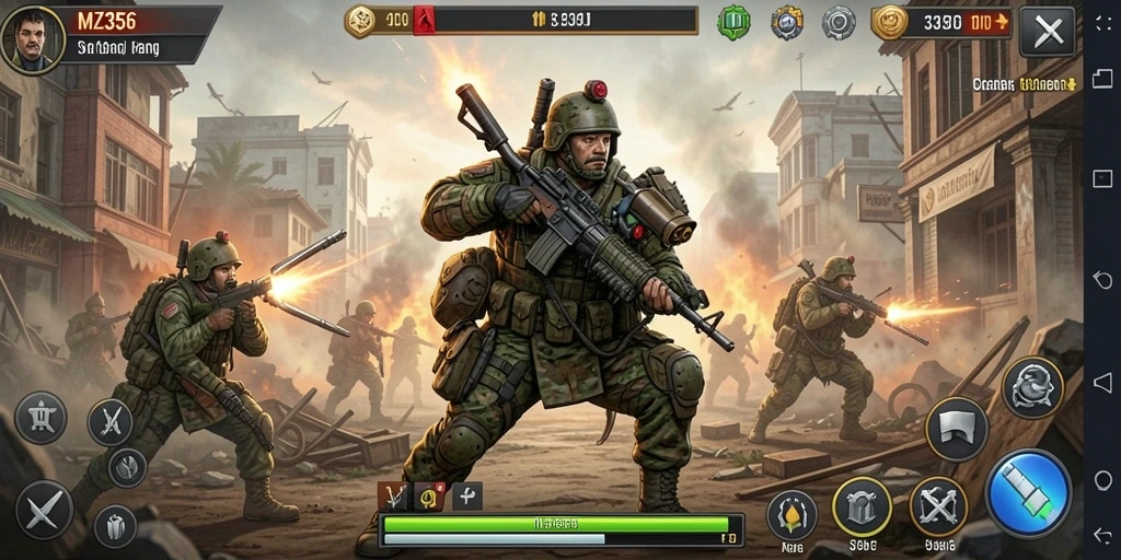 Tampilan gameplay MZ356 yang memukau dan menantang.