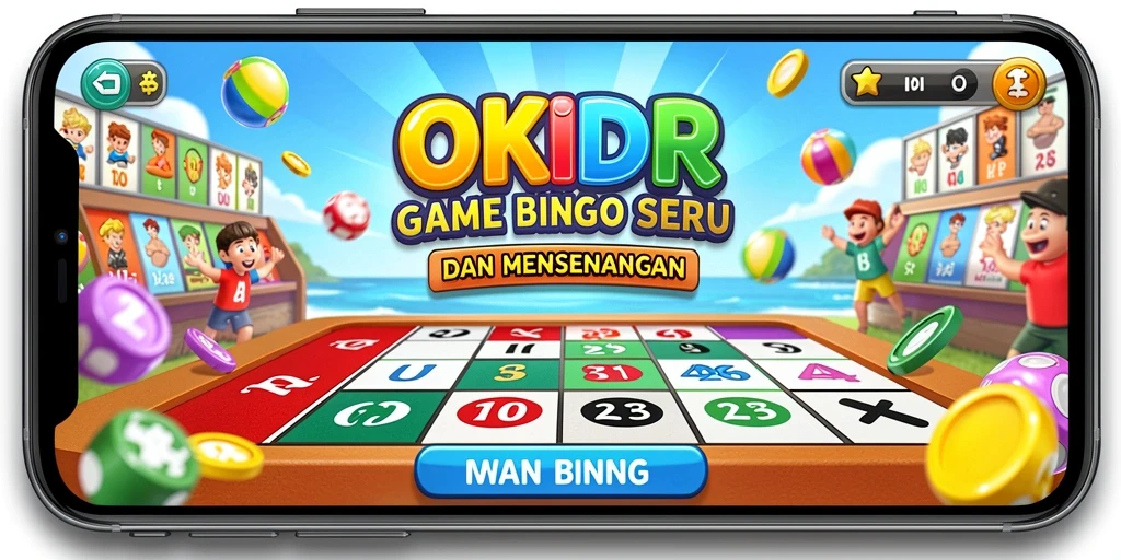 Screenshot gameplay OKIDR menunjukkan keseruan permainan Bingo.