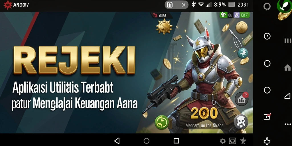 Tampilan aplikasi REJEKI yang menawan dan mudah digunakan.