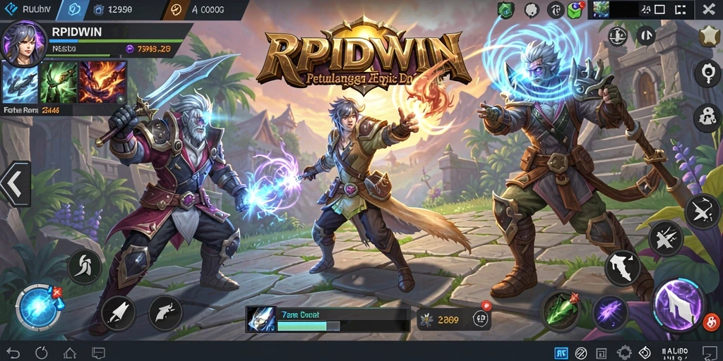 Tampilan gameplay RPIDWIN yang seru dan menantang.