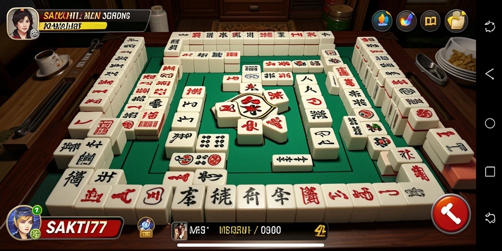 Gameplay Mahjong di SAKTI77 yang menantang dan menyenangkan.