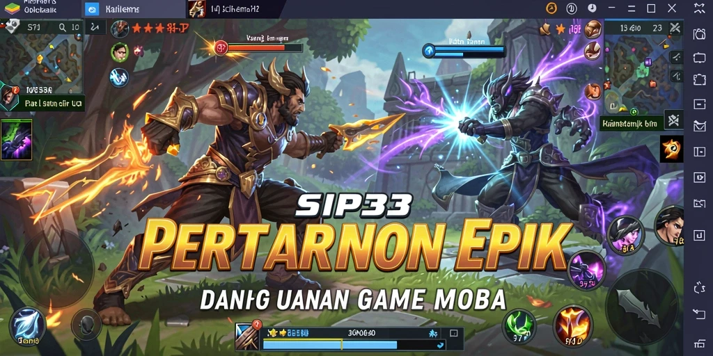 Gameplay menarik dari SIP33 dengan aksi MOBA yang mendebarkan.