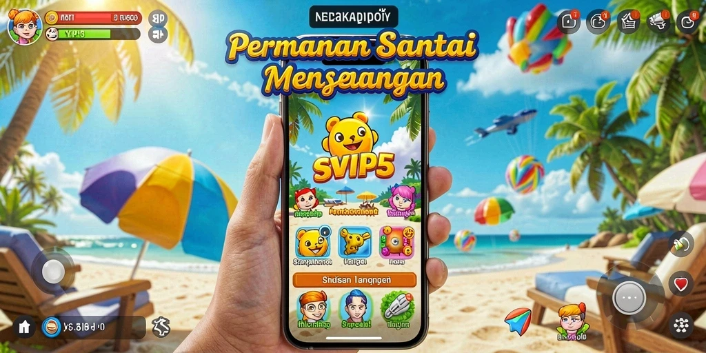 Tampilan gameplay SVIP5 yang santai dan menawan.