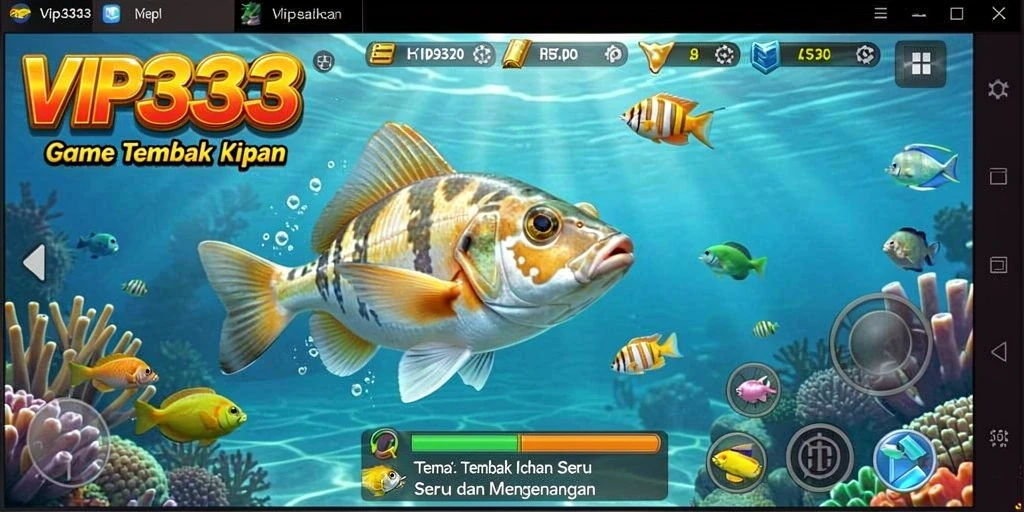 Tampilan seru gameplay Tembak Ikan di VIP333.