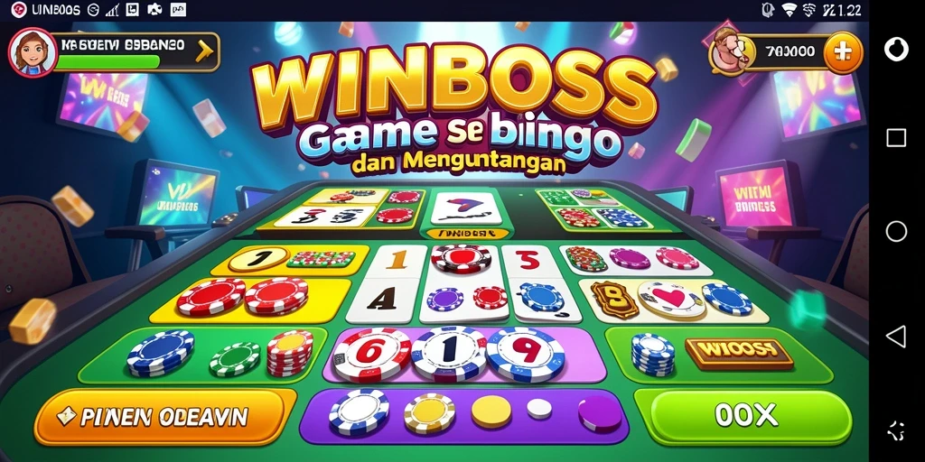 Tampilan gameplay menarik dalam game Bingo WINBOSS.