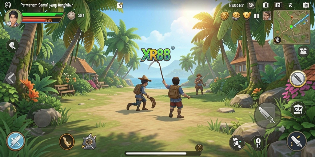 Tampilan gameplay XR88 yang menghibur dan menantang.